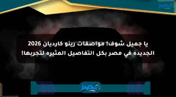 يا جميل شوف! مواصفات رينو كارديان 2026 الجديدة في مصر بكل التفاصيل المثيرة لتجربها!
